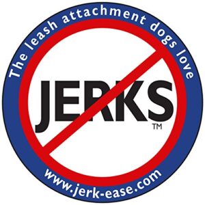 JERK-EASE BUNGEE DOG LEASH EXTENSION – Patented Shock Absorber Attachment Protects You and Your Dogs – Works with ANY Leash & Collar or Harness – a MUST for Retractable Leashes – PICK SIZE/COLOR BELOW