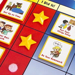 Kenson Kids "I Can Do It My Daily Checklist Incentive Chart- (35 Tasks 5 Blank Tasks) Visual Daily Magnetic Responsibility and Chore Star Chart for Ages 3-10- Daily Planner for Kids 11x 15.5 inch