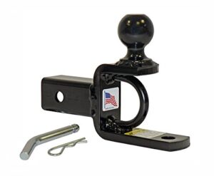 atv/utv ball mount for 2 inch receivers with 2 inch hitch ball - made in u.s.a.