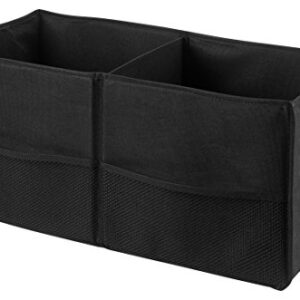 Handy Laundry Fold Away Car Trunk Organizer, Black, 22" x 10" x 11", Non-slip Fastener secures to your trunk and prevents sliding, Prevent items from rolling around or shifting in your trunk