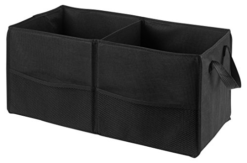 Handy Laundry Fold Away Car Trunk Organizer, Black, 22" x 10" x 11", Non-slip Fastener secures to your trunk and prevents sliding, Prevent items from rolling around or shifting in your trunk