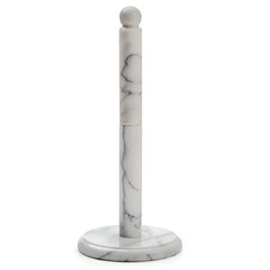 rsvp international kitchen collection countertop paper towel holder, marble 5.13 x 12.75