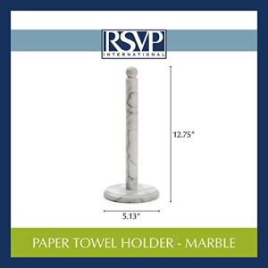 RSVP International Kitchen Collection Countertop Paper Towel Holder, Marble 5.13 x 12.75