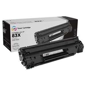 ld products compatible toner cartridge replacement for hp 83x cf283x high yield (black) compatible with hp laserjet pro m225dw m201dw, mfp m225dn, m201dw, mfp m225dn, mfp m225dw, mfp m225nw