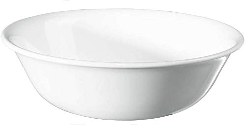 Corelle Vitrelle 38-Piece Service for 12 Dinnerware Set, Triple Layer Glass and Chip Resistant, Lightweight Round Plates and Bowls Set, Winter Frost White