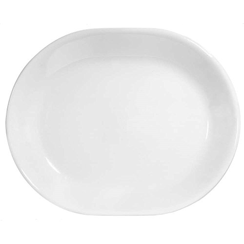 Corelle Vitrelle 38-Piece Service for 12 Dinnerware Set, Triple Layer Glass and Chip Resistant, Lightweight Round Plates and Bowls Set, Winter Frost White