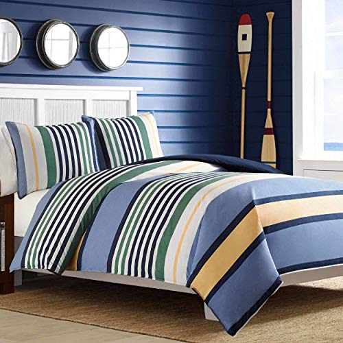 Nautica Dover Cotton Comforter Set, Full/Queen, Blue