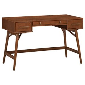 coaster furniture 3-drawer writing desk walnut 800744