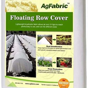 Agfabric Plant Covers Freeze Protection 10'x50' 0.55oz Frost Blankets for Plants Plant Frost Protection Covers Garden Winter Frost Pests Protection,White