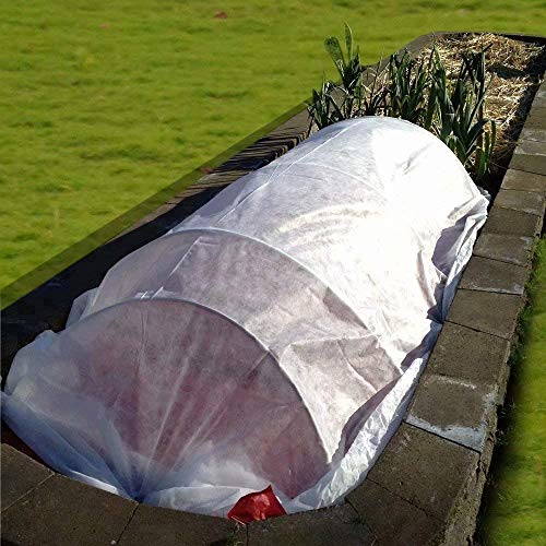 Agfabric Plant Covers Freeze Protection 10'x50' 0.55oz Frost Blankets for Plants Plant Frost Protection Covers Garden Winter Frost Pests Protection,White