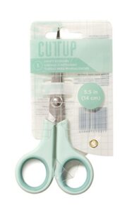 american crafts cut up scissors, extra-fine tip gold mint, 5"
