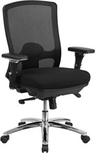 flash furniture hercules series 24/7 intensive use big & tall 350 lb. rated black mesh multifunction swivel ergonomic office chair