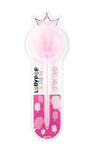 Ooly, Sakox Lollypop, Cotton Candy Scented Pen for Kids, Journaling, Writing, Pom Pom Pen