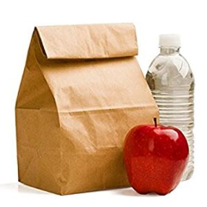 Green Direct GDLB-100 Perfect Brown Durable Paper Lunch Bag for All Ages (Pack of 100)