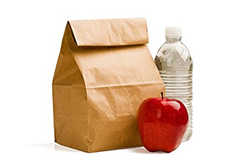 Green Direct GDLB-100 Perfect Brown Durable Paper Lunch Bag for All Ages (Pack of 100)