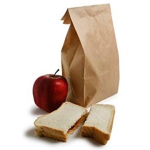 Green Direct GDLB-100 Perfect Brown Durable Paper Lunch Bag for All Ages (Pack of 100)