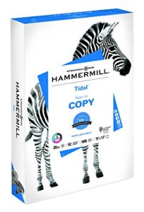 hammermill tidal mp copy/laser/inkjet paper, 92 brightness, 20lb, 11 x 17, 500 sheets