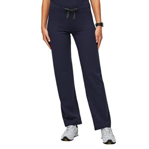 figs livingston basic scrub pants for women – navy blue, l