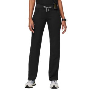 figs kade cargo scrub pants for women - black, m