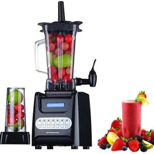 Ovente Kitchen Countertop Blender with Dispenser Stainless Steel Blade & 1.5L BPA-Free Portable Easy Clean Jar, 1000 Watt Base Powered Electric Mixer for Smoothie Protein Shakes, Black BLH1000B