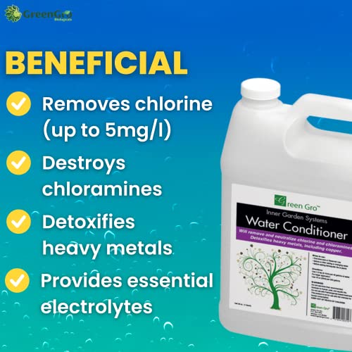 GreenGro Water Conditioner, Water Conditioner for Freshwater Aquarium, Removes Chlorine, Provides Essential Electrolytes (8 oz)