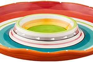 Certified International Mariachi Chip and Dip Serving Set, 13.5", Multicolor