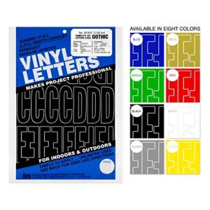 Graphic Products Permanent Adhesive Vinyl Letters and Numbers (160 /pkg), 3", Green