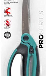 SINGER 00565 9-1/2-Inch ProSeries Spring Assist Scissor with Comfort Grip , Teal