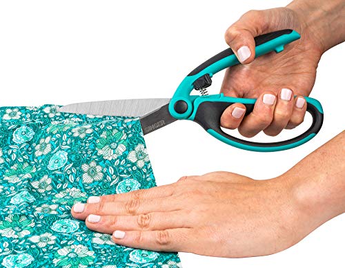 SINGER 00565 9-1/2-Inch ProSeries Spring Assist Scissor with Comfort Grip , Teal