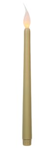 darice 6205-02 led taper candles with timer (2/ pack), 11", ivory