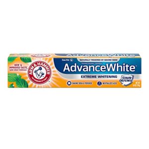 arm & hammer advance white extreme whitening toothpaste clean mint - 6 oz- pack of 4