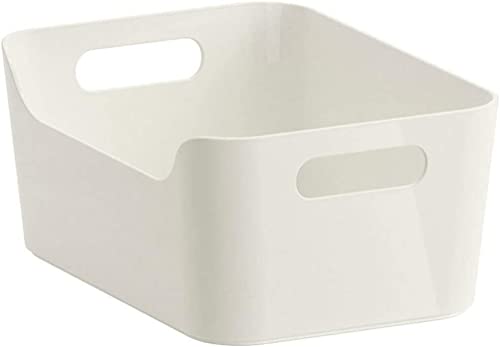 IKEA 301.550.19 VARIERA Convenient Kitchen Open Storage Box, High Gloss White, Easy to Carry and Take Out of Your Kitchen Drawers or Shelves Since it Has Two Grip-friendly Handles