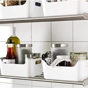 IKEA 301.550.19 VARIERA Convenient Kitchen Open Storage Box, High Gloss White, Easy to Carry and Take Out of Your Kitchen Drawers or Shelves Since it Has Two Grip-friendly Handles