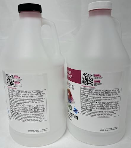 ArtResin - Epoxy Resin - Clear - Non-Toxic - 1 gal (0.5 gal Resin + 0.5 gal Hardener) (3.78L)