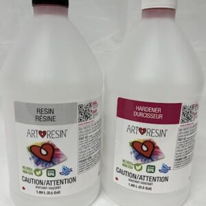 ArtResin - Epoxy Resin - Clear - Non-Toxic - 1 gal (0.5 gal Resin + 0.5 gal Hardener) (3.78L)