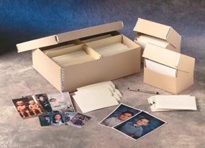 hollinger metal edge photo storage box and envelopes