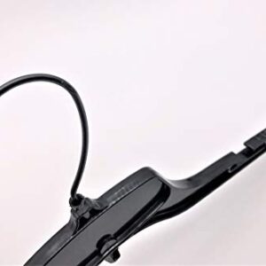 NAHANCO 28800BH Black Plastic Top Hanger, Heavy Weight, Black Hook, 17" (Bulk Pack of 100)