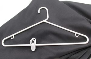 nahanco clip100 plastic tubular hanger clip (pack of 100)