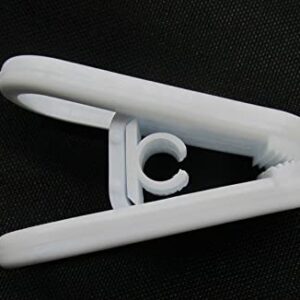 NAHANCO CLIP100 Plastic Tubular Hanger Clip (Pack of 100)