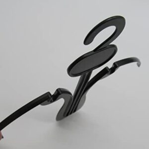 NAHANCO SHOE1100, Plastic Sandal Display Hangers, 7 1/4", Black (Pack of 100)