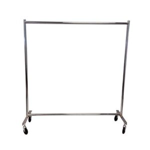 NAHANCO R504 Commercial Grade Rolling Clothing Garment Rack, Chrome (1 Each)