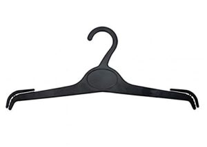 nahanco nh03b plastic intimate apparel hanger, 12 1/4", black (pack of 500)
