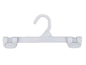 nahanco 1681/12w snap grip plastic hook skirt/slack hanger, 12", white (pack of 200)