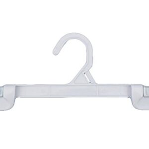 NAHANCO 1681/12W Snap Grip Plastic Hook Skirt/Slack Hanger, 12", White (Pack of 200)