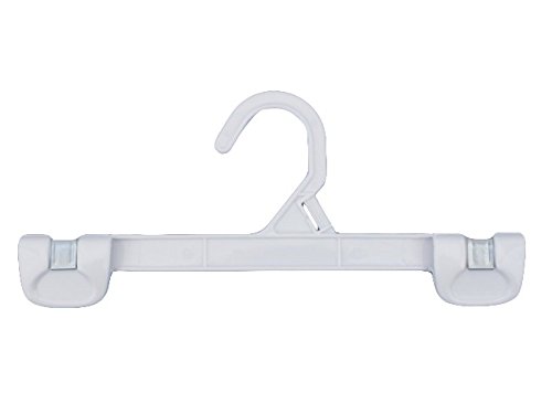 NAHANCO 1681/12W Snap Grip Plastic Hook Skirt/Slack Hanger, 12", White (Pack of 200)