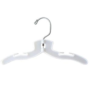 nahanco 1410 hi-impact plastic dress hangers, infant super heavy weight, 10", white (pack of 200)
