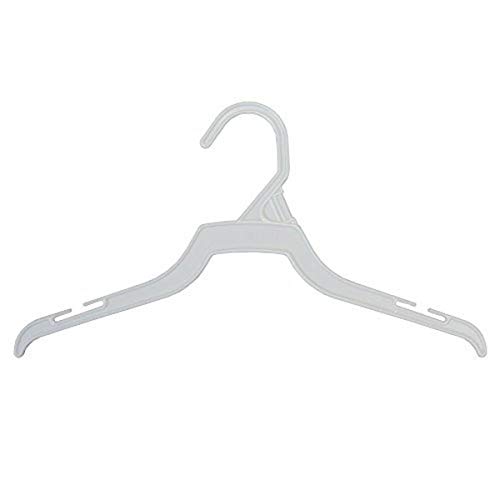 NAHANCO P12 Plastic Blouse/Dress Hangers, 12", White (Pack of 500)