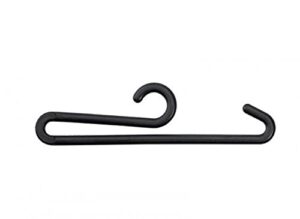 nahanco sh2 sock hanger with curved bar, black (pack of 500)