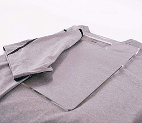 NAHANCO 1301SF Clear Acrylic Shirt Folding Board, 8 1/2” x 15", Pack of 1