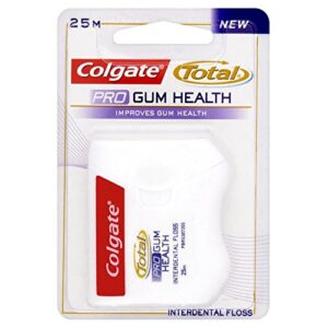 colgate total pro gum health floss (25m) - pack of 6